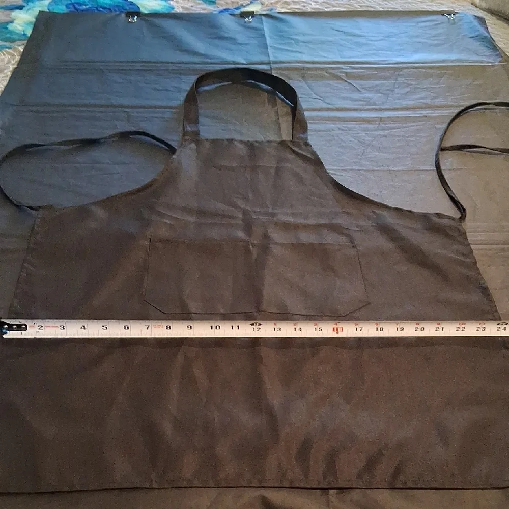Simple Black Bib  Apron